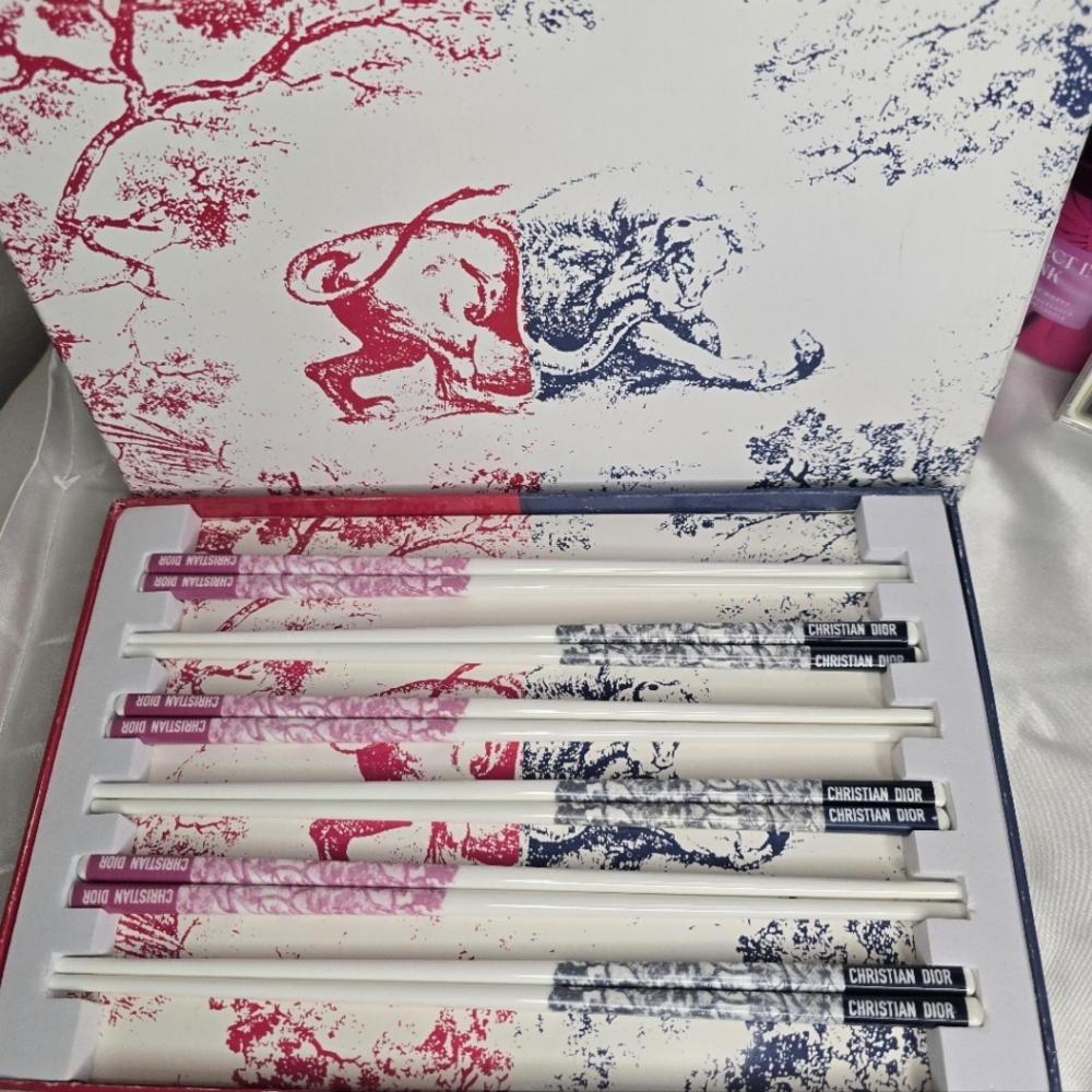 Rare DIOR Ceramic Monogram Chopsticks!